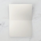 Elegant Zadel Leer Monogram Aangepast Bedankkaart (Binnen)