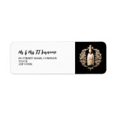 Elegant zakelijk evenement | Etiket mousserende wi (Voorkant)