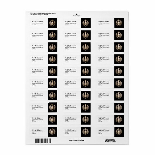 Elegant zakelijk evenement | Etiket mousserende wi (Full Sheet)