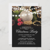 Elegant Zakelijk Kerstfeest Gala Kaart (Voorkant)
