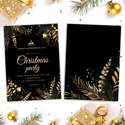 Elegant zakelijk kerstfeest kaart