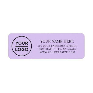 Elegant Zakelijk Logo Retouradres Etiket