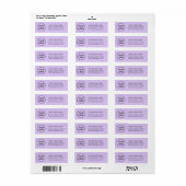 Elegant Zakelijk Logo Retouradres Etiket (Full Sheet)