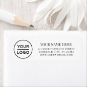 Elegant Zakelijk Logo Retouradres Etiket (Insitu)