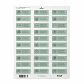 Elegant Zakelijk Logo Retouradres Etiket (Full Sheet)