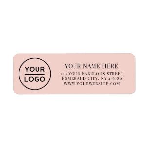 Elegant Zakelijk Logo Retouradres Etiket