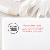 Elegant Zakelijk Logo Retouradres Etiket (Insitu)