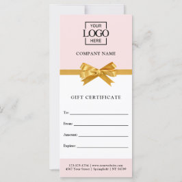 Elegant Zakelijk Persoonlijk Cadeaubewijs