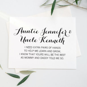 Elegant zal jij mijn ouders voorstel worden? kaart