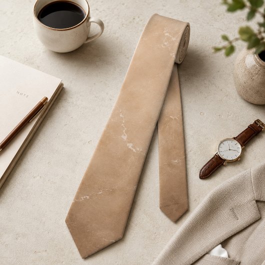 Elegant zandsteen marmer stropdas