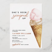 Elegant, ze heeft Vrijgezellenfeest opgezocht Folie Uitnodiging (Voorkant)