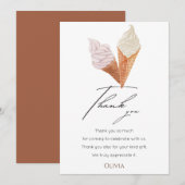 Elegant ze is geschept op Vrijgezellenfeest Bedankkaart (Voorkant / Achterkant)