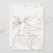 Elegant Ze is Tying the Knot Bow Vrijgezellenfeest Kaart (Voorkant)