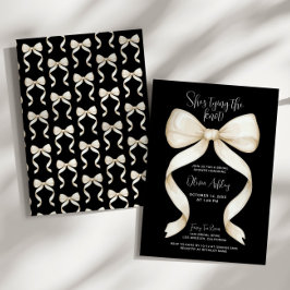 Elegant Ze is Tying the Knot Bow Vrijgezellenfeest Kaart