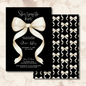 Elegant Ze is Tying the Knot Bow Vrijgezellenfeest Kaart