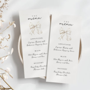 Elegant Ze is Tying the Knot Bow Vrijgezellenfeest Menu