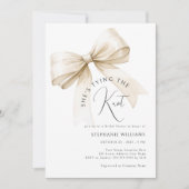 Elegant Ze is Tying the Knot Vrijgezellenfeest Kaart (Voorkant)