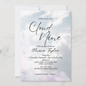 Elegant Ze staat op cloud 9 Vrijgezellenfeest Kaart (Voorkant)