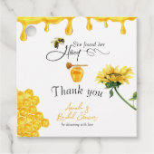 Elegant Ze vond haar honingbij bruidsdouche Bedankjes Labels (Voorkant)