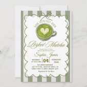 Elegant Ze Vond Haar Perfecte Matcha Bruiloftsfees Kaart (Voorkant)