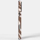Elegant Zebra mocha patroon Case-Mate iPhone Case (Achterkant / Rechts)