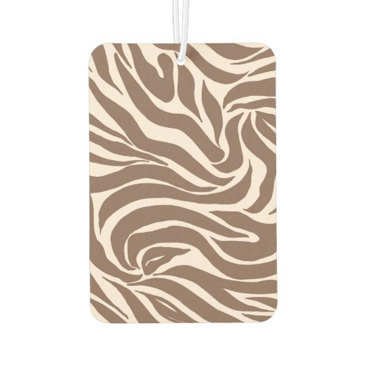 Elegant Zebra mocha patroon Luchtverfrisser (Achterkant)
