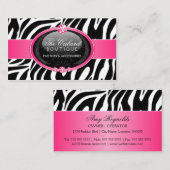 Elegant Zebra Mode juwelen Visitekaartje (Voorkant / Achterkant)