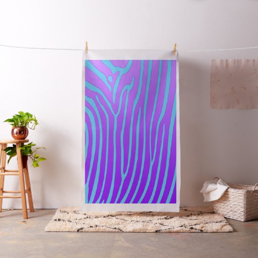 Elegant Zebra Print Fabric Stof (Voorbeeld)
