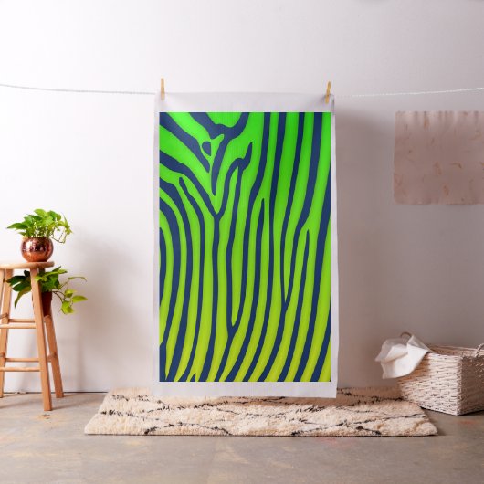 Elegant Zebra Print Fabric Stof (Voorbeeld)