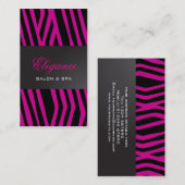 Elegant Zebra Print Visitekaartje (Voorkant / Achterkant)