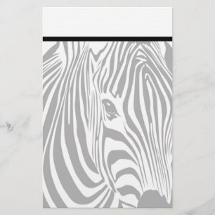 Elegant Zebra Stationery met Letterhead Briefpapier