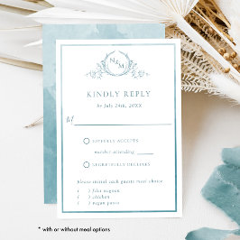 Elegant Zee Glass Monogram en Waterverf RSVP