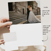 Elegant Zee Glass Monogram, Waterverf Wedding Bedankkaart