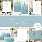 Elegant Zee Glass Waterverf Monogram Wedding Labe Etiket