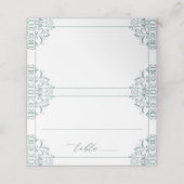 Elegant Zee Green Wedding  Classic Classic Plaatskaartje (Buitenkant ongevouwen)