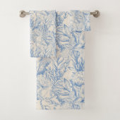 Elegant zee-groen doek bad handdoek (Insitu)