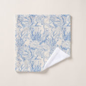 Elegant zee-groen doek bad handdoek (Wasdoekje)