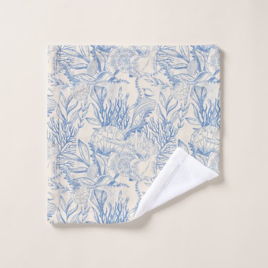 Elegant zee-groen doek bad handdoek (Wasdoekje)