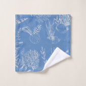 Elegant zee-groen doek bad handdoek (Wasdoekje)