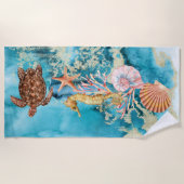 Elegant Zee Life Ocean Beach Strandlaken (Voorkant)