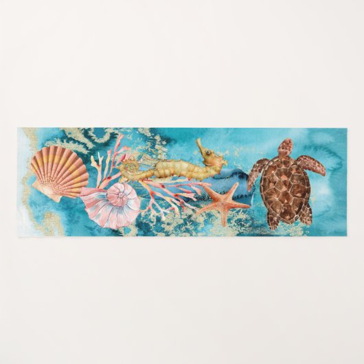 Elegant Zee Life Ocean Yogamat (Voorkant (horizontaal))