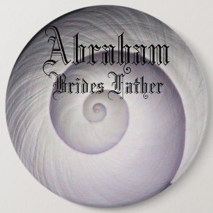 Elegant Zee Shell Classy Bruiden Vader Trouwen Ronde Button 6,0 Cm