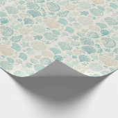 Elegant Zee Shell-overlooppapier Cadeaupapier (Hoek)
