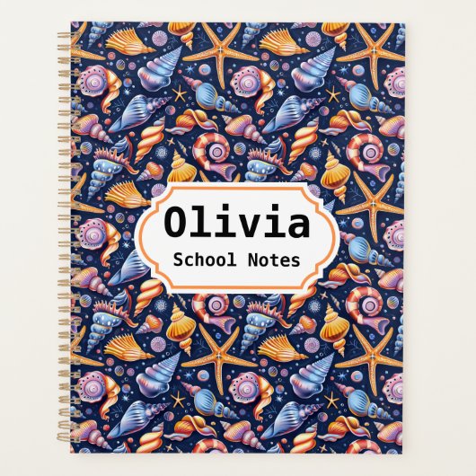 Elegant Zee terug naar school Planner (Voorkant)