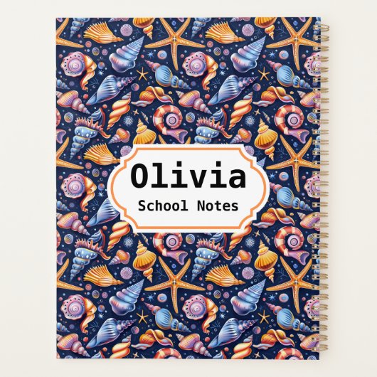 Elegant Zee terug naar school Planner (Achterkant)