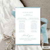 Elegant Zeeglas Watercolor Trouwprogramma
