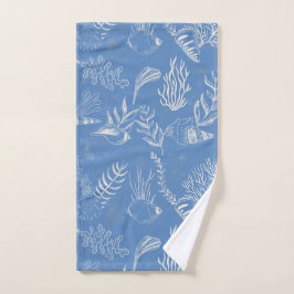 Elegant zeegroen canvas handdoek