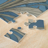 Elegant zeepaardje William Morris Geïnspireerd Legpuzzel (Zijkant)