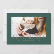 Elegant Zeer prettig Kerstfeest Typografie Foto