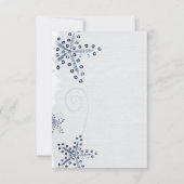 Elegant zeester en pailletten Blauwe strand tafeln Kaart (Achterkant)